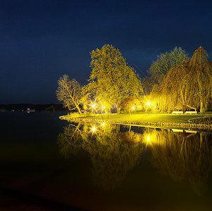 德国施韦林夜景图片