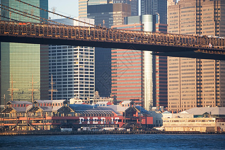 纽约市摩天大楼和桥梁图片