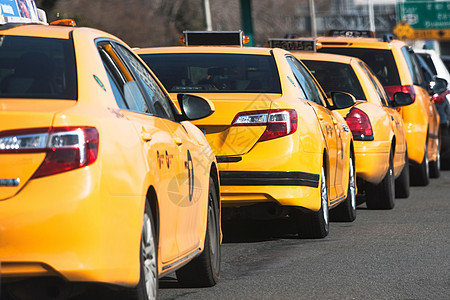 美国纽约市黄色出租车线路图片