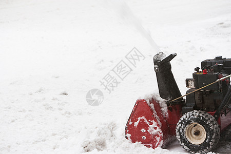 城市街上的雪花图片