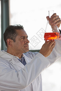 研究体积瓶液的自然科学家图片