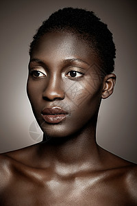 黑人妇女肖像背景图片