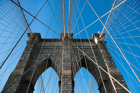 美国纽约市曼哈顿布鲁克林桥图片