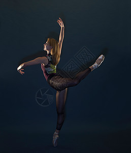 芭蕾舞动作背景图片