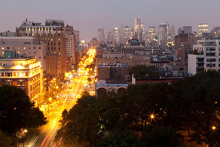 美国纽约夜间交通图片