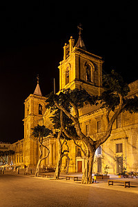 圣约翰公会夜间亮光马耳他瓦莱塔图片