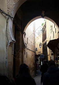 摩洛哥的街头背景图片