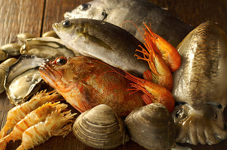 新鲜的海产食品图片