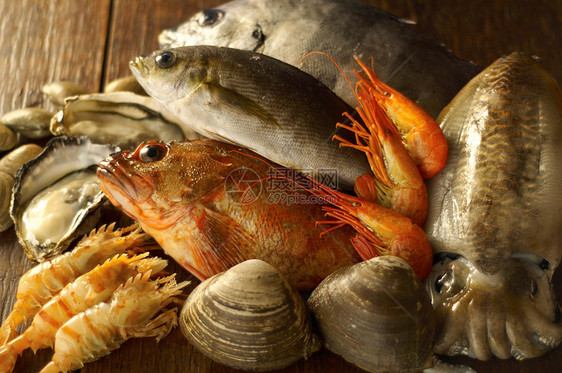 新鲜的海产食品图片