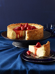 芝士草莓蛋糕图片