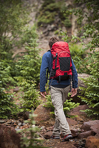 在科罗拉多州的圣胡安山上徒步旅行图片