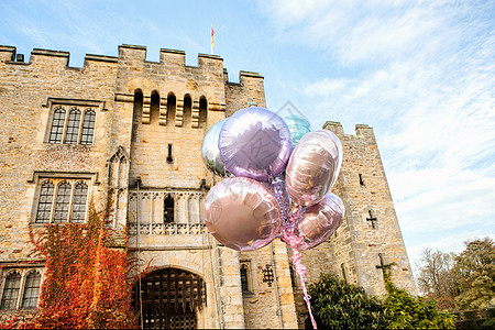 城堡外的气球图片