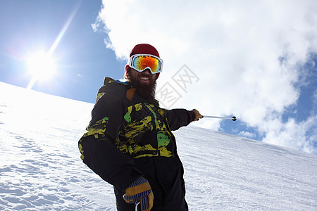 滑雪运动员图片