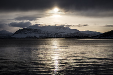 挪威日落图片