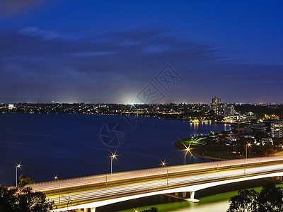澳大利亚珀斯的夜景图片