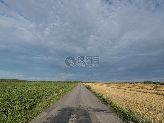 田间直径农村道路图片