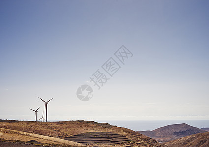 西班牙兰萨罗特风力涡轮机图片