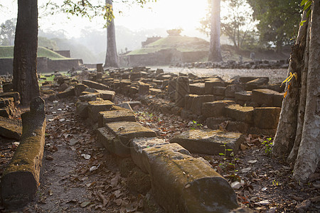 柬埔寨的古老寺庙废墟图片
