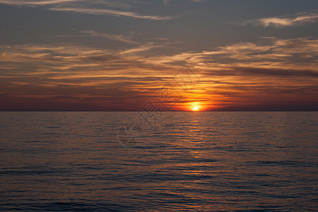 日落奥里斯塔诺意大利撒丁岛图片