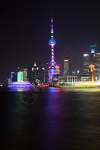 上海外滩夜晚的景色图片