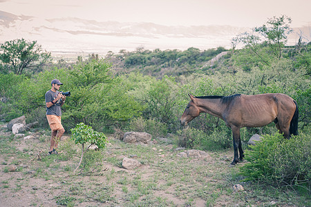 拍摄马的摄影师图片
