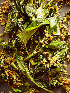斯里兰卡菠菜和干香料图片