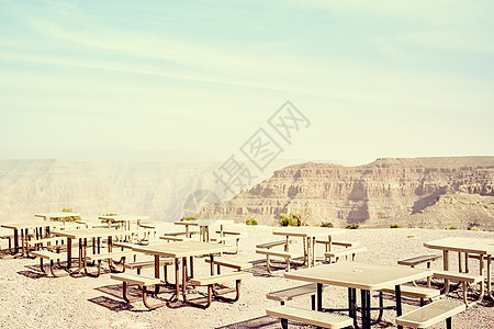 美国亚利桑那州大峡谷西部户外餐桌图片