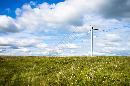 英国棉花草原风力涡轮机图片
