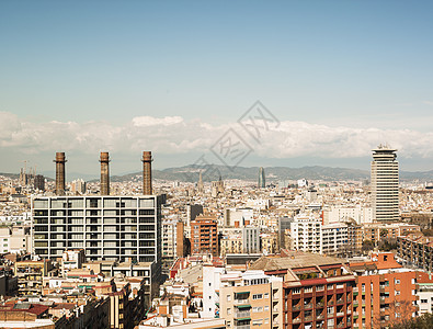 西班牙巴塞罗那的城市风景图片