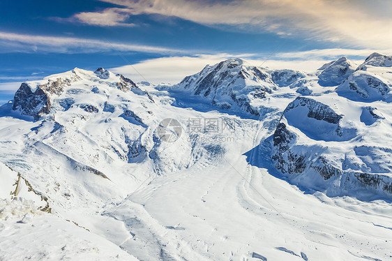 瑞士蒙特罗萨雪山图片