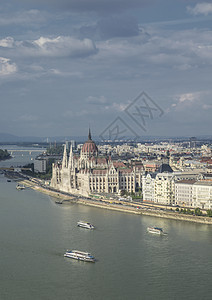 匈牙利布达佩斯多瑙河风光图片