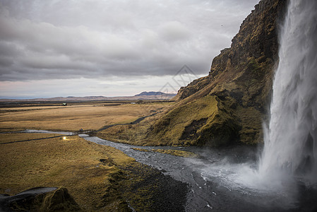 冰岛塞尔雅兰斯福岛瀑布图片
