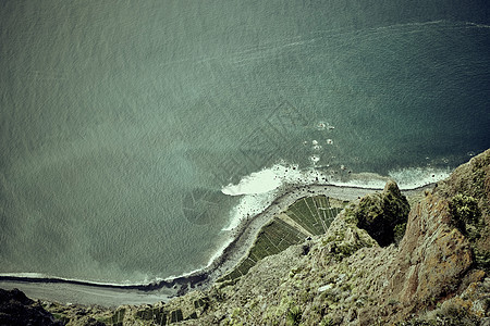 葡萄牙吉劳角马德拉海岸线鸟瞰图图片