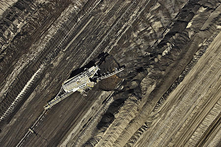 布朗煤矿鸟瞰劳西茨勃兰登堡德国图片