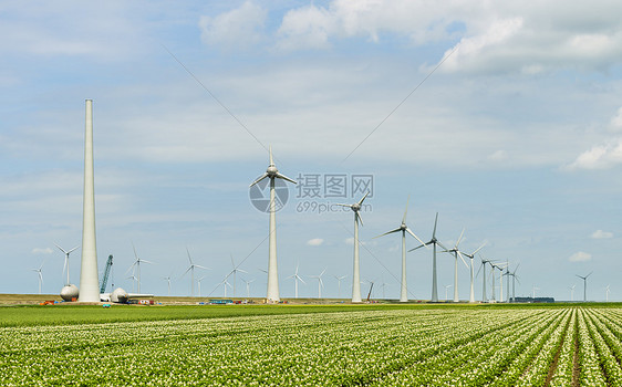 风力农场涡轮机图片