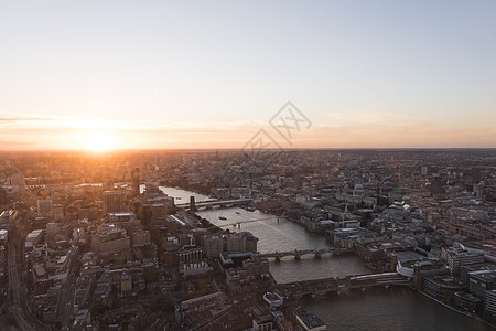 日落城市风景英国伦敦图片