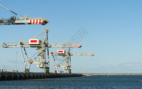 荷兰鹿特丹港的新集装箱码头图片