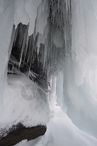 瑞典阿比斯科公园托恩特拉斯克湖冰层图片