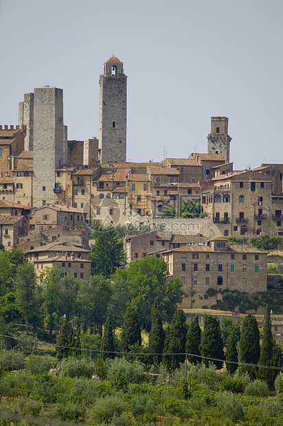 意大利托斯卡纳省锡耶山上的建筑图片