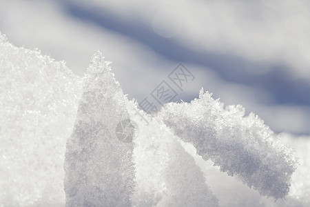 靠近冰雪结晶图片