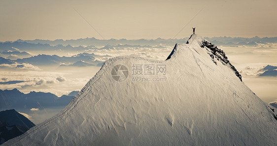 雪山意大利蒙特罗萨皮德图片