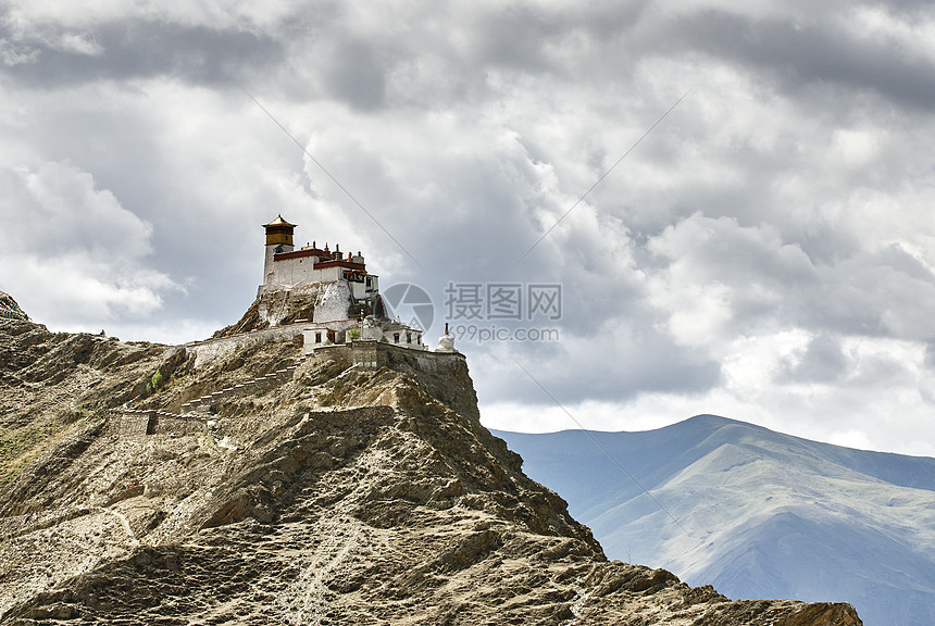 新疆内东延布拉康宫山景图片