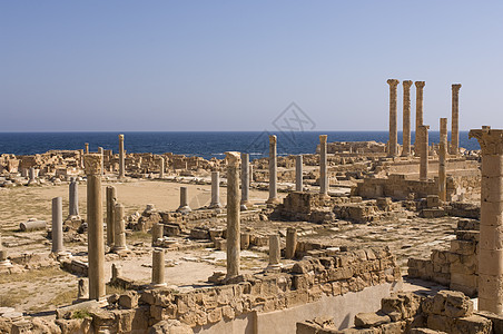 利比亚的黎波里塔尼古罗马建筑图片