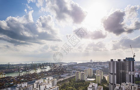 远视集装箱码头新加坡东南亚图片