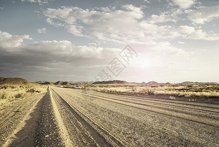 纳米布沙漠温得和克诺尔德纳米比亚非洲的石板路图片