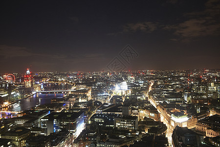 伦敦市夜景图片
