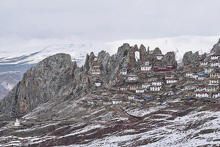 西藏的山村图片