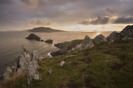 邓莫尔岛和Blasket群岛爱尔兰克里丁格尔图片