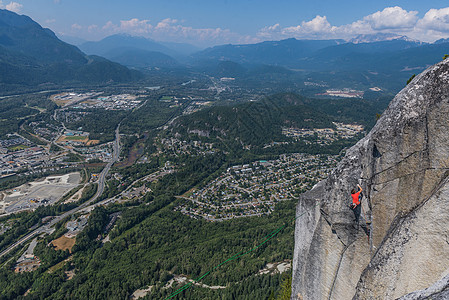 加拿大斯夸米什攀岩者图片