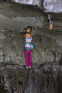 加拿大斯夸米什的攀岩者图片